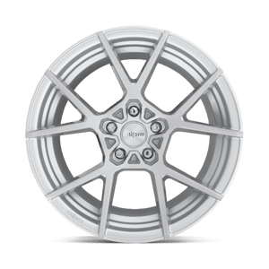 20X10 Rotiform R138 KPS GLOSS SILVER BRUSHED 5X120