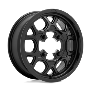 15X6 KMC Powersports KS133 MESA LITE SATIN BLACK 4X156