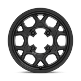15X6 KMC Powersports KS133 MESA LITE SATIN BLACK 4X156