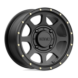 14X7 KMC Powersports KS134 ADDICT 2 SATIN BLACK 4X137