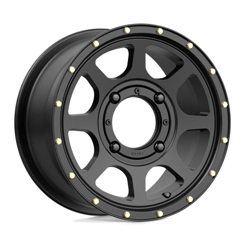 14X7 KMC Powersports KS134 ADDICT 2 SATIN BLACK 4X137