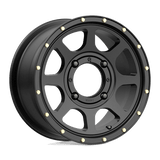 14X7 KMC Powersports KS134 ADDICT 2 SATIN BLACK 4X137