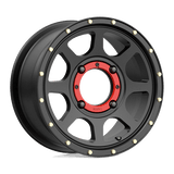 14X7 KMC Powersports KS134 ADDICT 2 SATIN BLACK 4X137