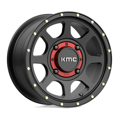 14X7 KMC Powersports KS134 ADDICT 2 SATIN BLACK 4X137