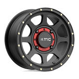 14X7 KMC Powersports KS134 ADDICT 2 SATIN BLACK 4X137
