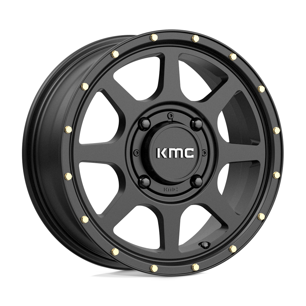 15X6 KMC Powersports KS134 ADDICT 2 SATIN BLACK 4X137