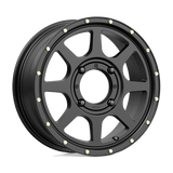 15X6 KMC Powersports KS134 ADDICT 2 SATIN BLACK 4X137