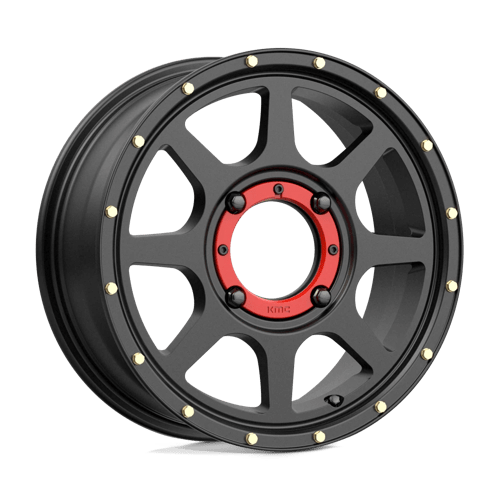 15X6 KMC Powersports KS134 ADDICT 2 SATIN BLACK 4X137