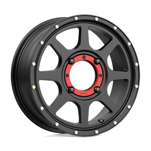 15X6 KMC Powersports KS134 ADDICT 2 SATIN BLACK 4X137