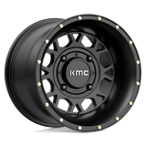 14X10 KMC Powersports KS135 GRENADE SATIN BLACK 4X156