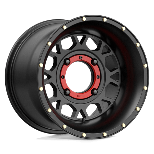 14X10 KMC Powersports KS135 GRENADE SATIN BLACK 4X156
