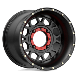 14X10 KMC Powersports KS135 GRENADE SATIN BLACK 4X156