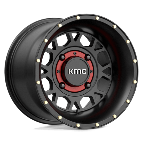 14X10 KMC Powersports KS135 GRENADE SATIN BLACK 4X156
