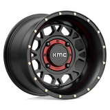 14X10 KMC Powersports KS135 GRENADE SATIN BLACK 4X156
