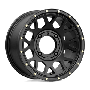 14X7 KMC Powersports KS135 GRENADE SATIN BLACK 4X137