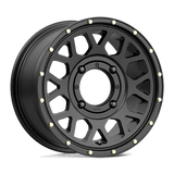 14X7 KMC Powersports KS135 GRENADE SATIN BLACK 4X137