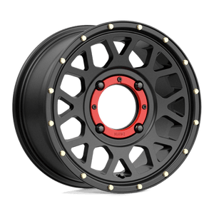 14X7 KMC Powersports KS135 GRENADE SATIN BLACK 4X156
