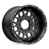 15X10 KMC Powersports KS135 GRENADE SATIN BLACK 4X156