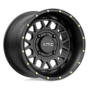 15X10 KMC Powersports KS135 GRENADE SATIN BLACK 4X137