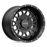 15X10 KMC Powersports KS135 GRENADE SATIN BLACK 4X156