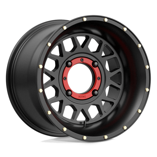 15X10 KMC Powersports KS135 GRENADE SATIN BLACK 4X156