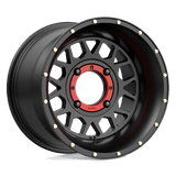 15X10 KMC Powersports KS135 GRENADE SATIN BLACK 4X156