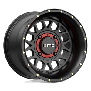 15X10 KMC Powersports KS135 GRENADE SATIN BLACK 4X137