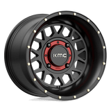 15X10 KMC Powersports KS135 GRENADE SATIN BLACK 4X156