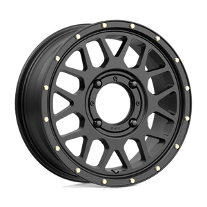 15X6 KMC Powersports KS135 GRENADE SATIN BLACK 4X137