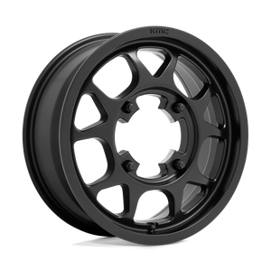 15X6 KMC Powersports KS136 TORO SATIN BLACK 4X137