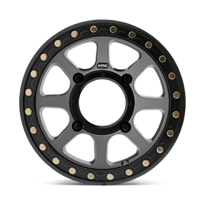 15X6 KMC Powersports KS234 ADDICT 2 BEADLOCK SATIN GRAY 4X137