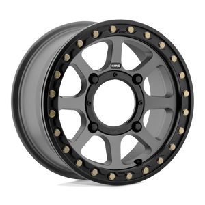 15X6 KMC Powersports KS234 ADDICT 2 BEADLOCK SATIN GRAY 4X137