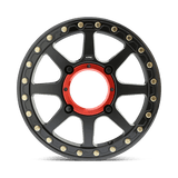14X7 KMC Powersports KS234 ADDICT 2 BEADLOCK SATIN BLACK 4X156