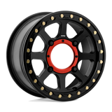 14X7 KMC Powersports KS234 ADDICT 2 BEADLOCK SATIN BLACK 4X156