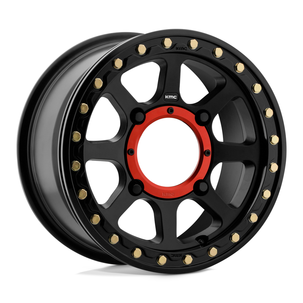 14X7 KMC Powersports KS234 ADDICT 2 BEADLOCK SATIN BLACK 4X137