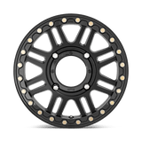 15X10 KMC Powersports KS250 CAGE BEADLOCK SATIN BLACK W/ GLOSS BLACK RG 4X156