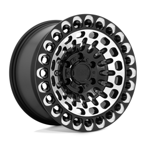 17" Black Rhino Hard Alloys LABYRINTH GLOSS BLACK W MACH FACE & MILL 5X127