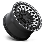 17X9.5 Black Rhino Hard Alloys LABYRINTH GLOSS BLACK W MACH FACE & MILL 6X114.3
