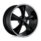 20X8.5 Foose 1PC F104 LEGEND GLOSS BLACK MILLED 5X114.3