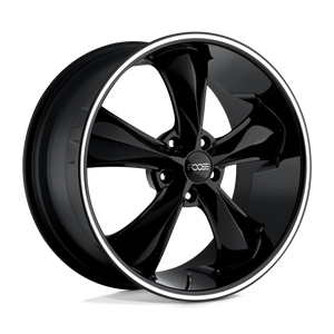 17X7 Foose 1PC F104 LEGEND GLOSS BLACK MILLED 5X114.3