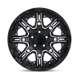 20" Level 8 SLINGSHOT GLOSS BLACK W/ MACHINED FACE 6X132