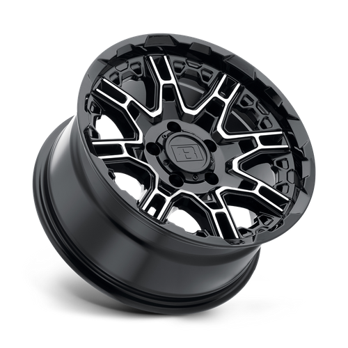 20" Level 8 SLINGSHOT GLOSS BLACK W/ MACHINED FACE 6X135