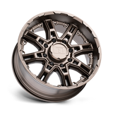 17X8.5 Level 8 SLINGSHOT MATTE BRONZE 6X132
