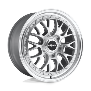 18X8.5 Rotiform R155 LSR GLOSS SILVER MACHINED 5X112