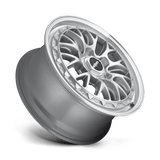 18X8.5 Rotiform R155 LSR GLOSS SILVER MACHINED 5X112