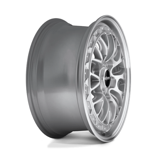 18X9.5 Rotiform R155 LSR GLOSS SILVER MACHINED 5X100