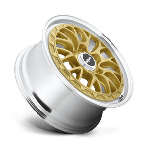 18X8.5 Rotiform R156 LSR MATTE GOLD MACHINED 5X112