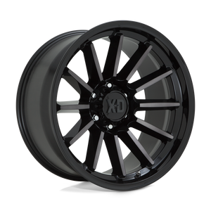17X9 XD XD855 LUXE GLOSS BLACK MACH W/ GRAY TINT 5X127