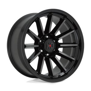 20X10 XD XD855 LUXE GLOSS BLACK MACH W/ GRAY TINT 5X139.7