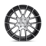 22X9.5 DUB 1PC S206 LUXE GLOSS BLACK BRUSHED 6X139.7